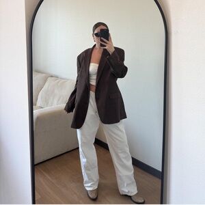 Chaps Brown Blazer Jacket